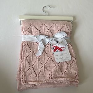 Silver Cloud 100% cotton shawl baby blanket